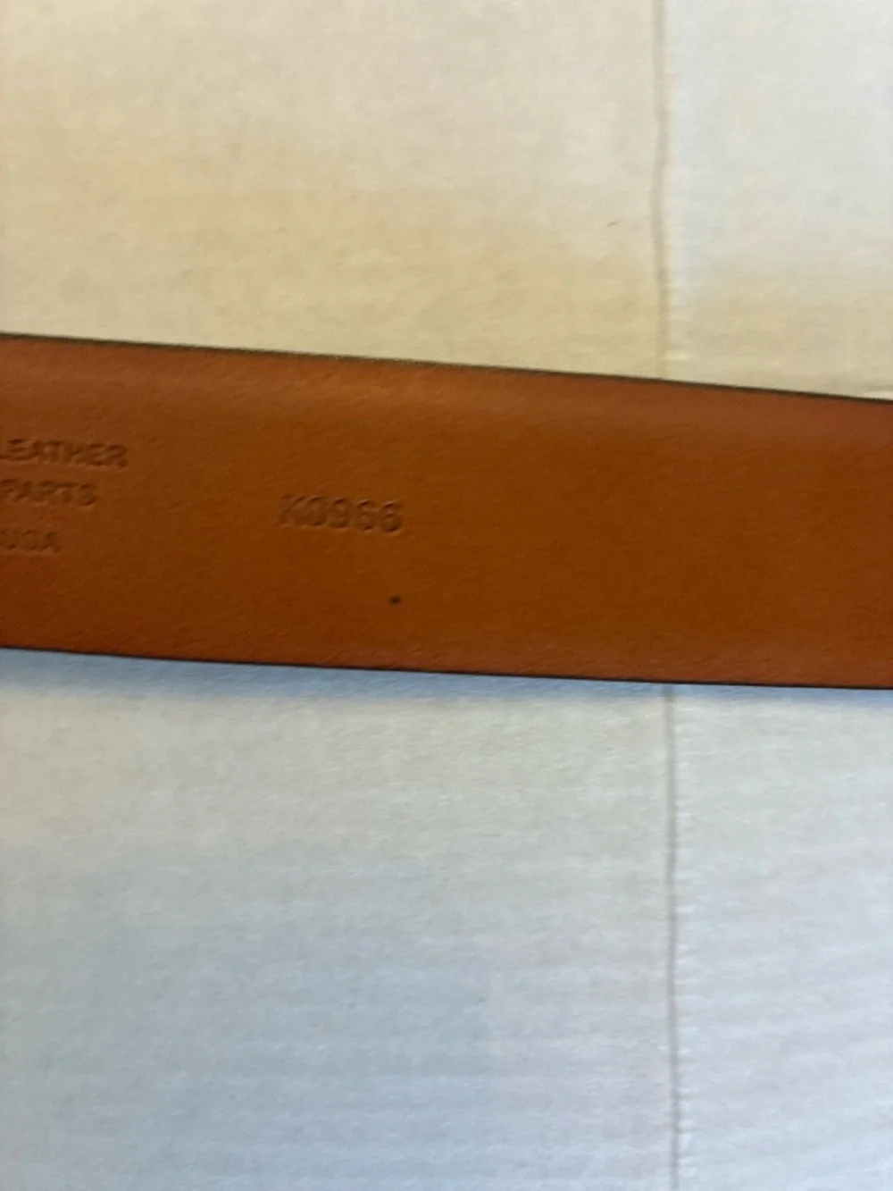 J. Crew Genuine Brown Leather Men’s Belt made in USA heritage preppy classic  40
